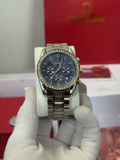 Omeg a SpeedMaster Blue Diamond Chronograph Premium Watch